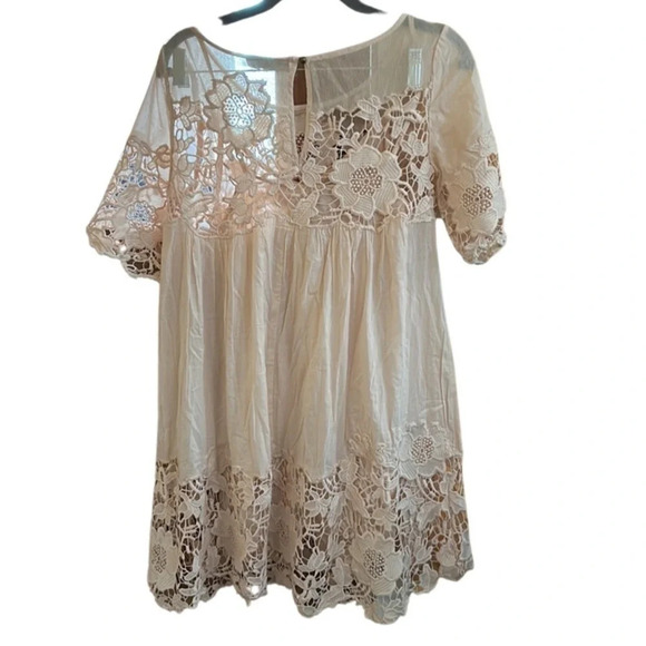 Anthropologie Holding Horses Magnolia Embroidered Lace Dress Size 0 - Picture 4 of 8